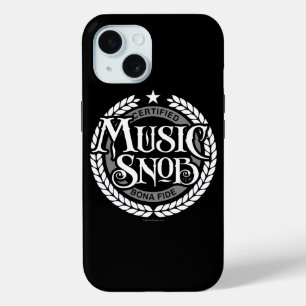 Funda Para iPhone 15 Snob de música - amante de la música divertida
