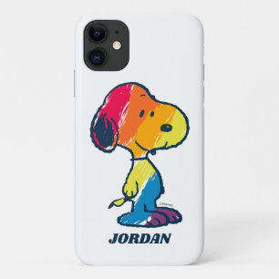 Funda Para iPhone 11 Snoopia arcoiris