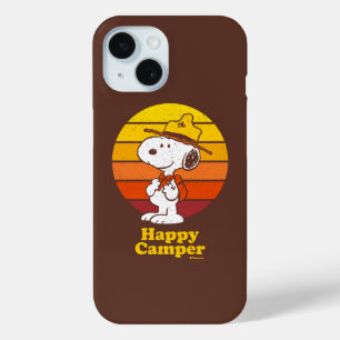 Funda Para iPhone 15 Snoopy   Beagle Scout - Camper feliz