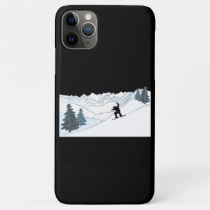 Funda Para iPhone 11 Pro Max Snowboard Scene Winter Sports