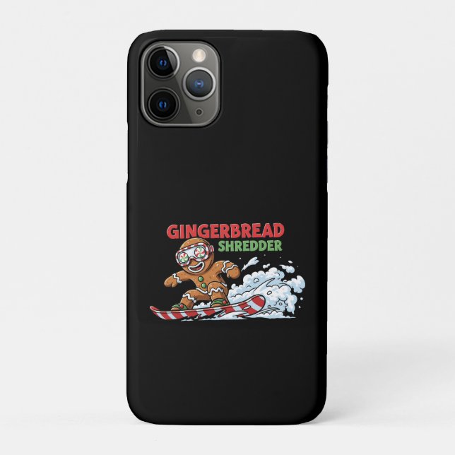 Funda De Case-Mate Para iPhone Snowboarder de Gingerbread (Reverso)
