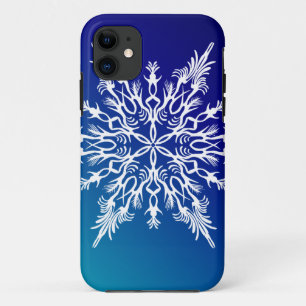 Funda Para iPhone 11 SNOWFLAKE en azul