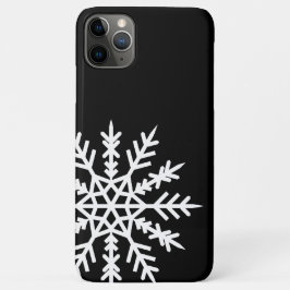 Funda Para iPhone 11 Pro Max Snowflake en el estuche para iPhone negro