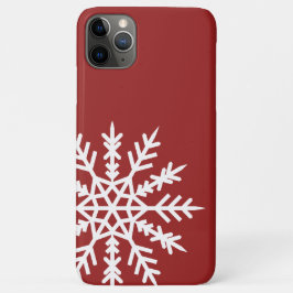 Funda Para iPhone 11 Pro Max Snowflake en estuche para iPhone rojo