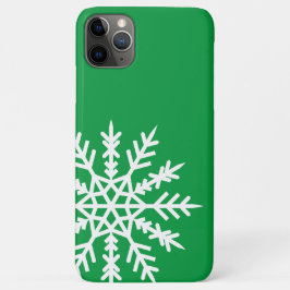 Funda Para iPhone 11 Pro Max Snowflake en estuche para iPhone verde