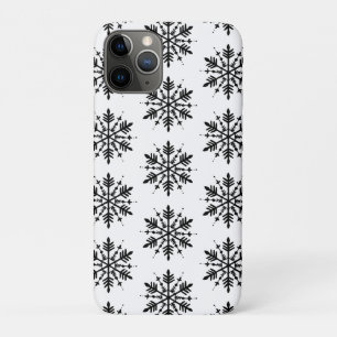 Funda Para iPhone 11 Pro Snowflake gráfico minimalista en blanco y negro
