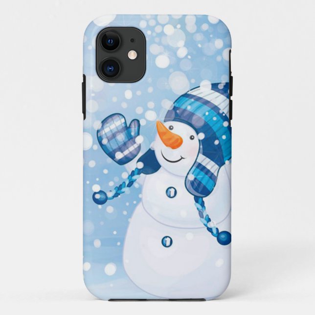 Funda De Case-Mate Para iPhone Snowman (Reverso)