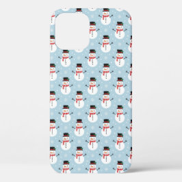 Funda Para iPhone 12 Snowman pattern