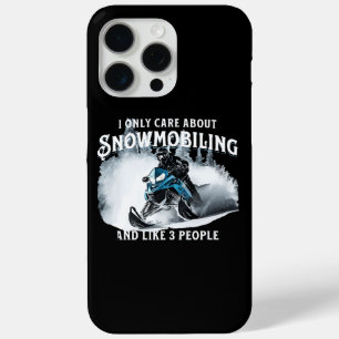 Funda Para iPhone 15 Pro Max Snowmobling Funny Snowmobile