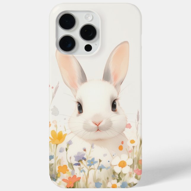Funda De Case-Mate Para iPhone Snowy Bunny Serenity (Reverso )