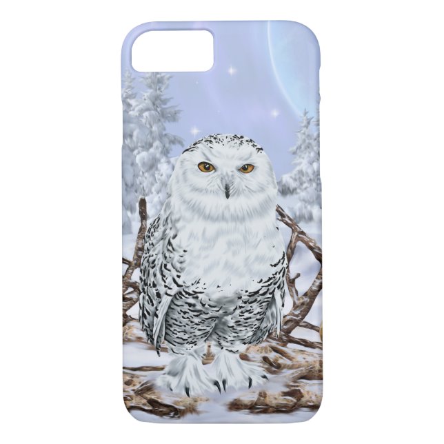 Funda De Case-Mate Para iPhone Snowy Owl (Reverso)
