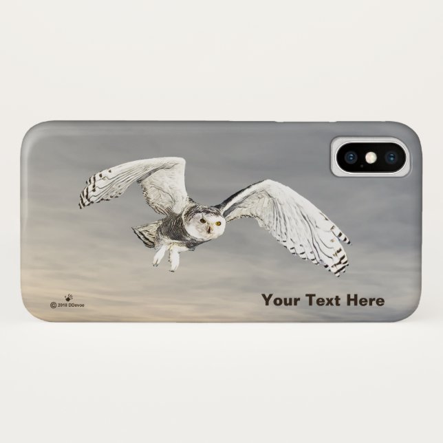 Funda De Case-Mate Para iPhone Snowy Owl (Reverso (horizontal))