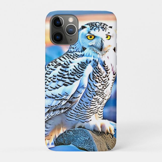 Funda De Case-Mate Para iPhone Snowy Owl Majesty Design (Reverso)