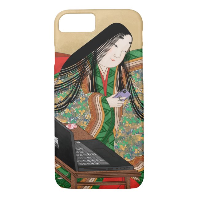 FUNDA DE Case-Mate PARA iPhone SNSを楽しむ平安時代の女性・紫式部 (Reverso)