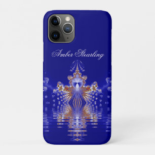 Funda Para iPhone 11 Pro Sobre el agua azul cristal Fractal Personal