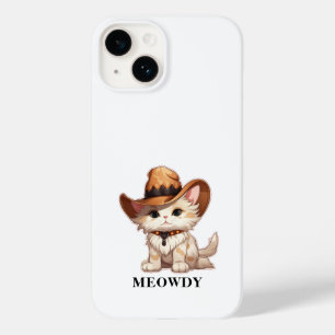 Funda Para iPhone 14 De Case-Mate Sobrecarga de atención Gato Meowdy Western