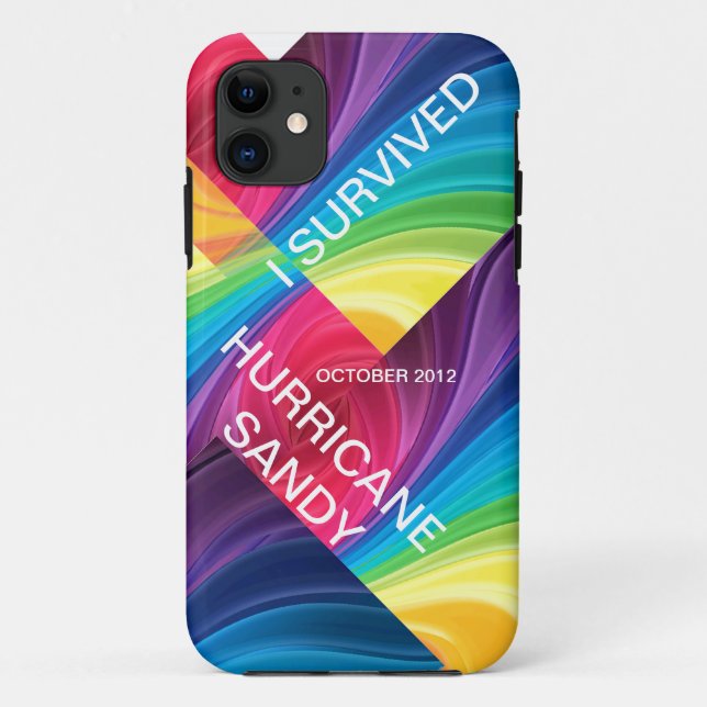 FUNDA DE Case-Mate PARA iPhone SOBREVIVÍ AL HURACÁN ARENA 2012 (Reverso)