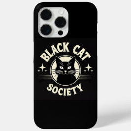 Funda Para iPhone 15 Pro Max Sociedad del gato negro