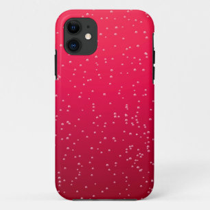 Funda Para iPhone 11 Soda cereza con burbujas pequeñas arte de fondo
