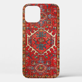 Funda Para iPhone 12 Pro Sofisticada alfombra oriental persa roja
