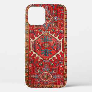 Funda Para iPhone 12 Pro Sofisticada alfombra oriental persa roja