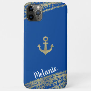 Funda Para iPhone 11 Pro Max Sofisticado Relieve metalizado Dorado Edges Sailor