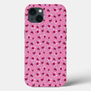 Funda Para iPhone 13 Sofocos en la sangre: Florecimiento rosa en rosa