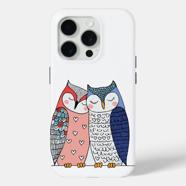 Funda De Case-Mate Para iPhone Soft Harmony Owls (Reverso )