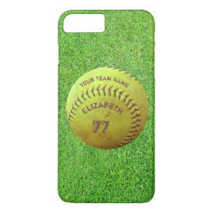 Funda Para iPhone 8 Plus/7 Plus Softball Dirty Name Team Number Ball Phone Case