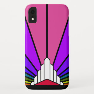 Funda Para iPhone XR Sol art deco en arco iris para iPhone / iPad estuc