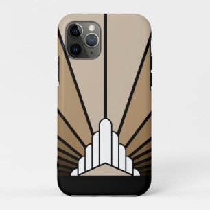 Funda Para iPhone 11 Pro Sol Art Déco en bronceado
