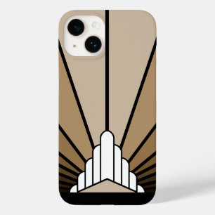 Funda Para iPhone 14 De Case-Mate Sol Art Déco en bronceado