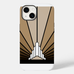 Funda Para iPhone 14 De Case-Mate Sol Art Déco en bronceado