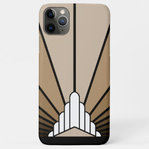Funda Para iPhone 11 Pro Max Sol Art Déco en bronceado