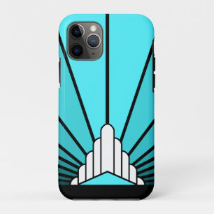 Funda Para iPhone 11 Pro Sol Art Déco en el agua