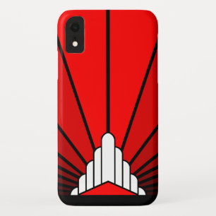 Funda Para iPhone XR Sol Art deco en estuche iPhone rojo / iPad