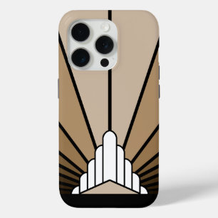 Funda Para iPhone 15 Pro Sol Art deco en estuche para iPhone o iPad de tan