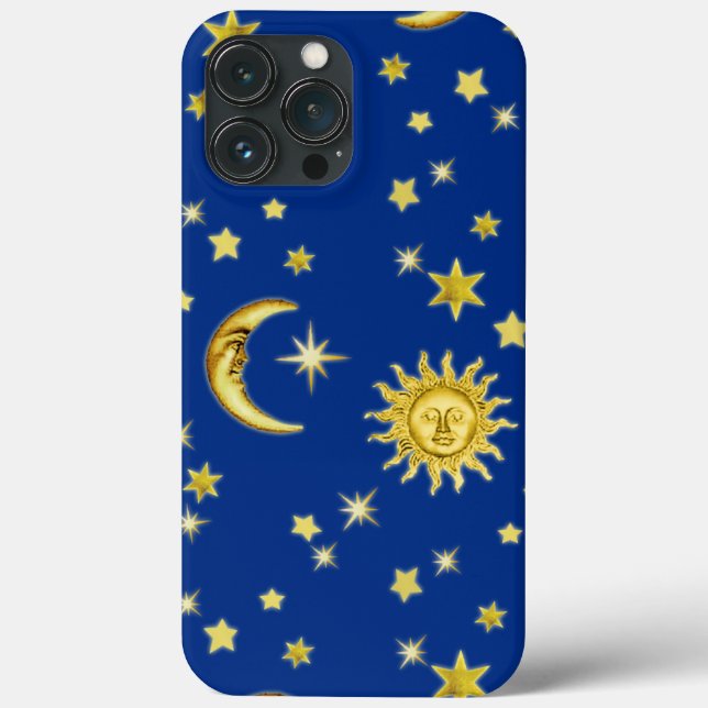 Funda De Case-Mate Para iPhone Sol, luna y estrellas (Reverso )