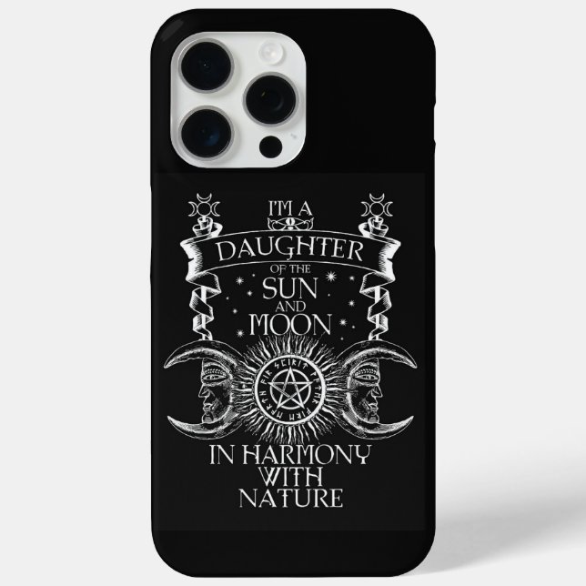 Funda De Case-Mate Para iPhone Sol místico y luna (Reverso )