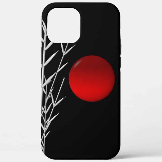 Funda De Case-Mate Para iPhone Sol rojo blanco zen (Reverso )
