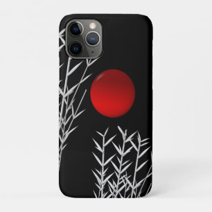 Funda Para iPhone 11 Pro Sol rojo blanco zen