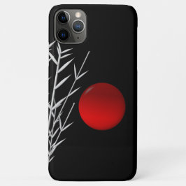 Funda Para iPhone 11 Pro Max Sol rojo blanco zen
