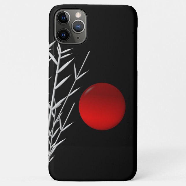 Funda De Case-Mate Para iPhone Sol rojo blanco zen (Reverso)