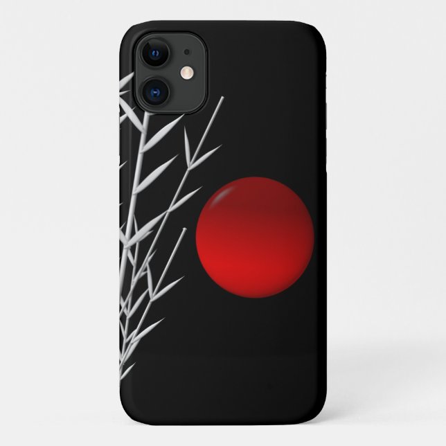 Funda De Case-Mate Para iPhone Sol rojo blanco zen (Reverso)