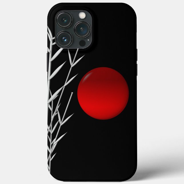 Funda De Case-Mate Para iPhone Sol rojo blanco zen (Reverso )
