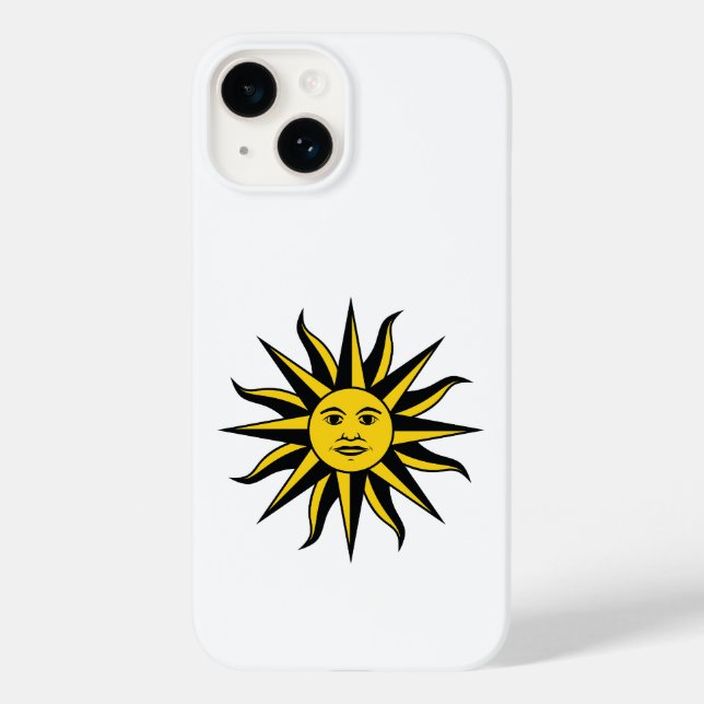 Funda De Case-Mate Para iPhone Sol sonriente (Reverso )