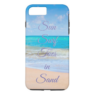 Funda Para iPhone 8 Plus/7 Plus Sol, surf, dedos en arena