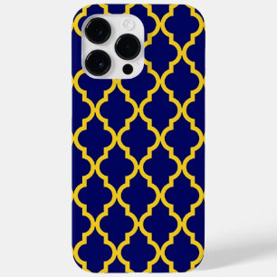 Funda Para iPhone 14 Pro Max De Case-Mate Sol zafiro: azul y amarillo boho elegancia marroqu