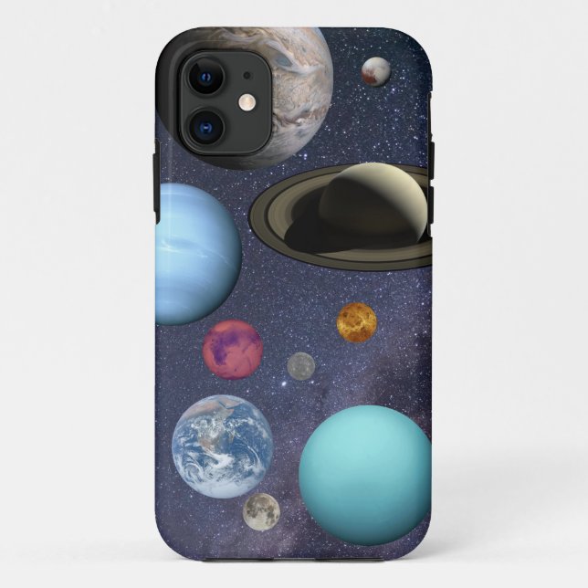 Funda De Case-Mate Para iPhone Solar system planets (Reverso)