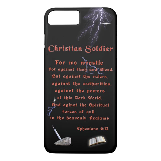 Funda De Case-Mate Para iPhone Soldados cristianos (Reverso)
